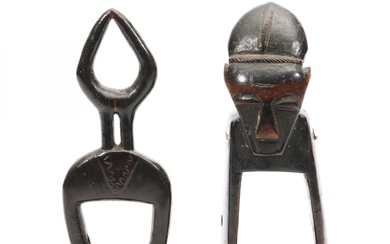 Ivory Coast, two heddle pulleys