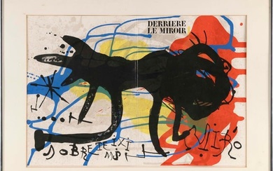 JOAN MIR” (Spain/France, 1893-1983), ìDerriere le Miroirî, 1973., Color lithograph