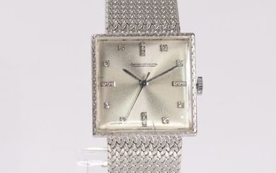 Jaeger-LeCoultre - 18 kt. White gold - Watch, Vintage Retro Early Fifties - 0.20 ct Diamond