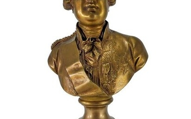 Jean Antoine HOUDON (1741-1828) bronze bust