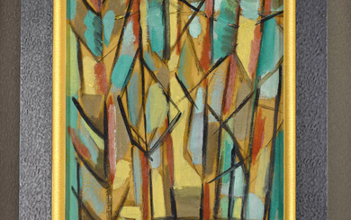 Jean LE MOAL (1909-2007) Allée d’arbres, 1948