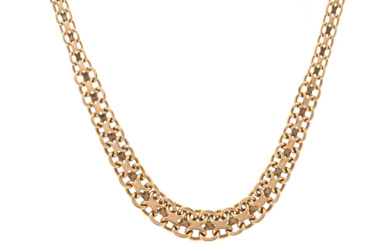 Jewellery Necklace NECKLACE, 18K gold, x-bracelet, length 46 cm, graduat...