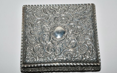 Jewellery box - Silver - England - Late 19th century