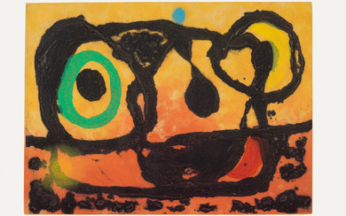 Joan Miró, Tête au soleil couchant (Head to the Setting Sun) (D. 437)