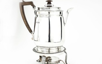 Kettle on stand and burner - .925 silver - Lambert & Co - England - 1906