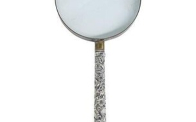 Kirk & Sons Sterling Repousse Magnifying Glass