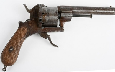 LARGE PINFIRE DOUBLE ACTION REVOLVER
