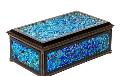LCT Tiffany Furnaces Favrile Studio Art Glass Box