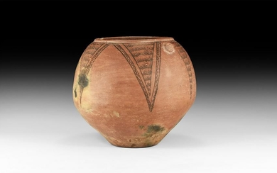 Large Anatolian Red Burnished Pottery Bowl