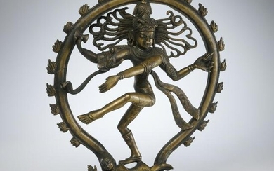 Large Indian bronze Shiva Nataraja