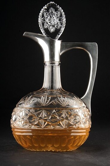 Large silver decanter - .800 silver - Germany - First half 20th century