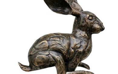 Leaping Hare - Bronze - recent