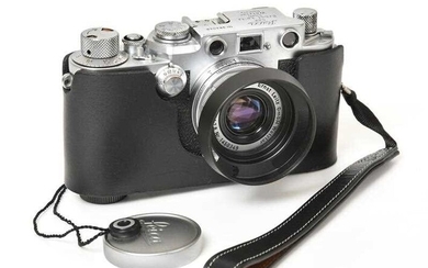 Leica IIIc Camera no.384048 with Leitz Wetzlar Elmar f2.8...