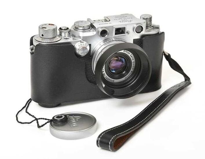 Leica IIIc Camera no.384048 with Leitz Wetzlar Elmar f2.8...