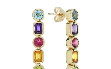 Lilly M. JEWELERS Earrings - Yellow gold Mixed shape Mixed gemstones