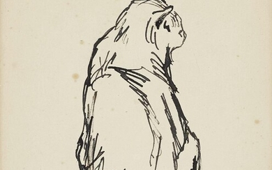 Lots (1-40) from The Geoffrey and Fay Elliot Collection: Théophile Alexandre Steinlen, French 1859-1923 - Cat; black ink on paper, signed lower left 'Steinlen', 17.5 x 16 cm Provenance: The Geoffrey and Fay Elliot Collection and thence by descent...