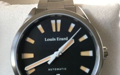 Louis Erard - Automatic Stainless Steel Sportive Collection Black Dial Swiss Made - 69108AA02.BMA48 - Men - 2011-present