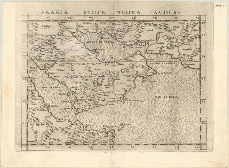 MAP, Arabia, Ptolemy/Ruscelli