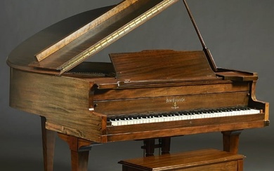 Mahogany Baby Grand Piano, 1908-1971, by Behr Bros & Co., New York, H.- 39 in., W.- 55 in., D.- 58