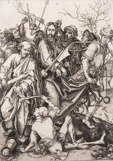 Martin Schongauer (1430-1491) "L'arrestation du Christ"