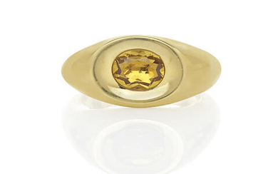 Mauboussin: Gold and Citrine Ring, Paris