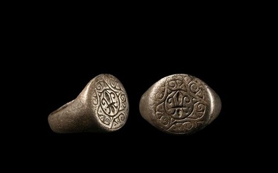 Medieval Silver Ring with Lis Motif
