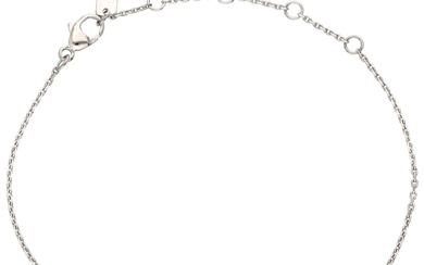 Messika 18K white gold 'Baby Move' bracelet set with diamonds.