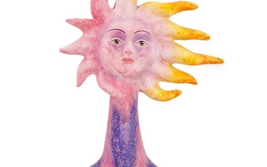 Mexican Alexander Flores 1998 Limited Edition Sun Bust Sculpture