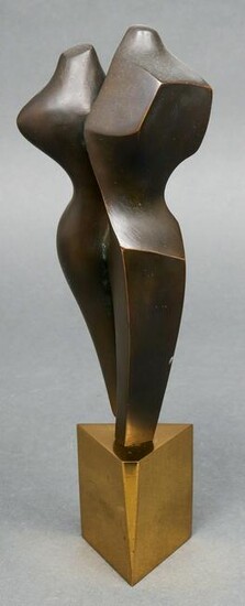 Mid-Century Modern Bronze Figural Sculpture
