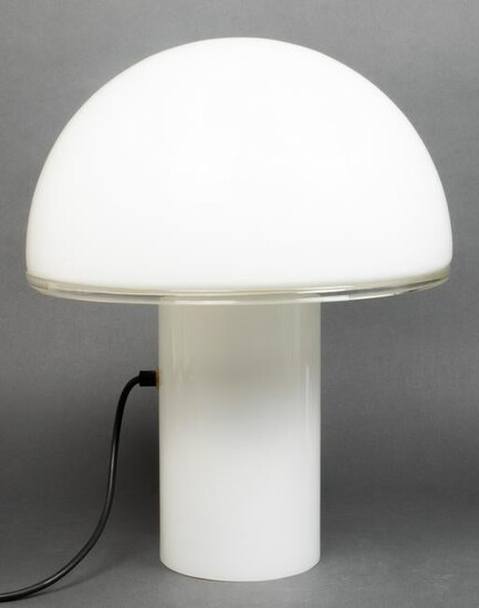 Mid-Century Modern Glass Mushroom Lamp