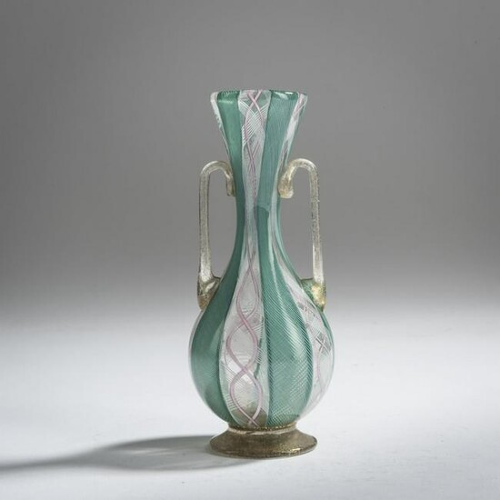 Murano, 'Filigrana' vase, c. 1950