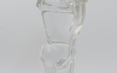 Murano Glass Sculpture "Lovers" by Rossi H: 13.5" Italy