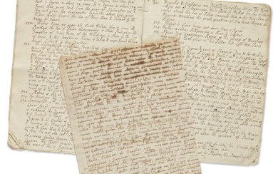 NEWTON, ISAAC | TWO HIGHLY IMPORTANT DOCUMENTS RELATING TO NEWTON’S HISTORICAL RESEARCHES