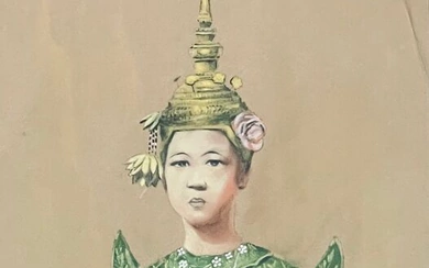 Nguyễn Hữu Duyêt (XX) - Danseuse indochinoise (Angkor)