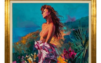 Nicola Simbari 1927-2012 Italian Nude Oil Painting