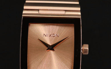Nixon The Lynx Rose Gold Toned Stainless Steel Quartz Watch
