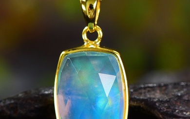 No Reserve Price - Aurora opal - Elegantly Handcrafted & Meticulously Set in Silver - 4.62 g