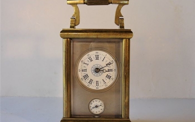 Officier with alarm clock - France - Brass, Glass, Iron - Late XIXth Century