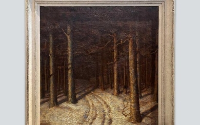 布面油画 二十世纪 Oil on canvas, 20th Century. H 83cm...