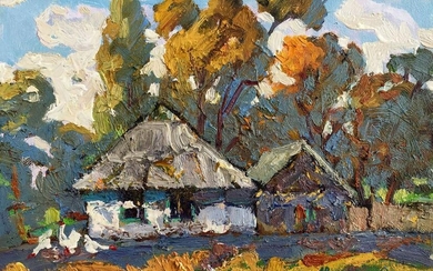 Oil painting Winter landscape Kalenyuk Alex
