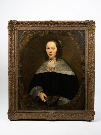 Oil painting on canvas XVIII century. depicting a gentlewoman.