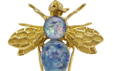Opal brooch bow tie GG 585/000
