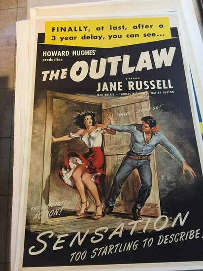 Outlaw, The (R.1945) US One Sheet Movie Poster LB
