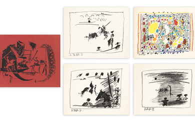 PABLO PICASSO (1881-1973) A los toros avec Picasso, 1961