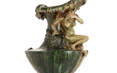 PIERRE-ADRIEN DALPAYRAT (1844-1910) Grand vase balustre en grès...