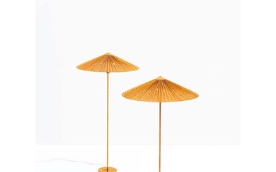 Paavo Tynell (1890-1973) Pair of floor lamps model no. 9602, 'Chinese hat'