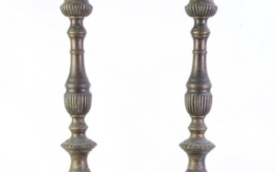Pair Of Decorative Altar Style Candlesticks (H62cm)