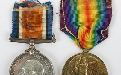 Pair of Great War Medals Awarded to an Original Member of the 32nd (Reserve) Battalion