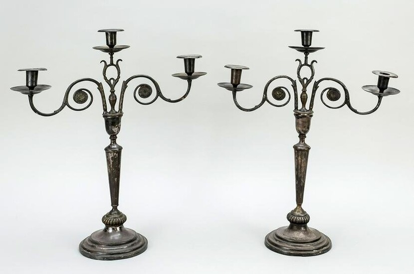 Pair of candlesticks, late 19t