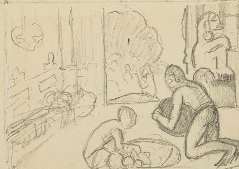 Paul Gauguin (1848-1903), Scène d'intérieur tahitienne